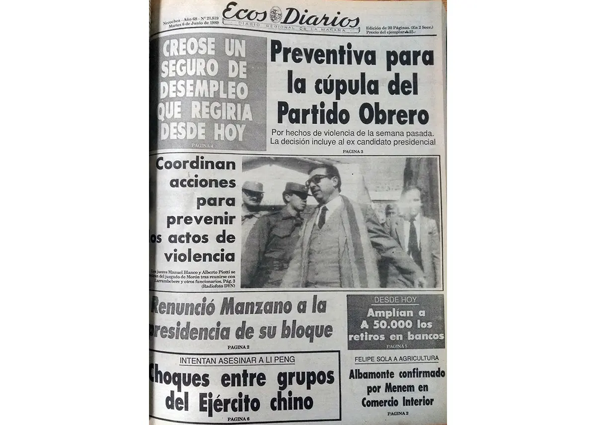Martes 6 de junio de 1989