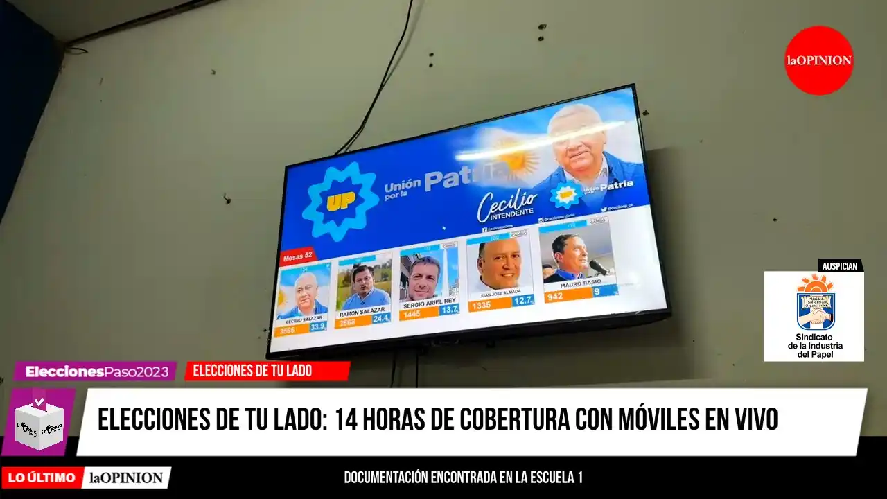 Resultados extraoficiales: con 52 mesas, Cecilio Salazar se mantiene como el más votado