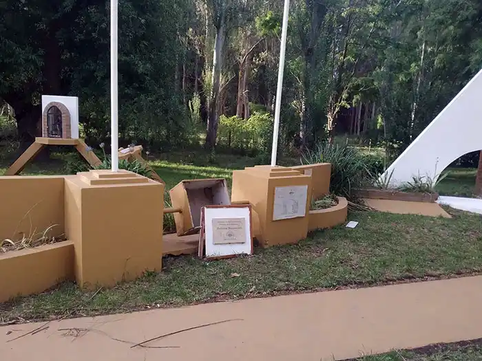 Roturas en el santuario de Ceferino Namuncurá
