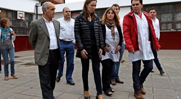 Vidal y Salvador visitaron una escuela en José C. Paz