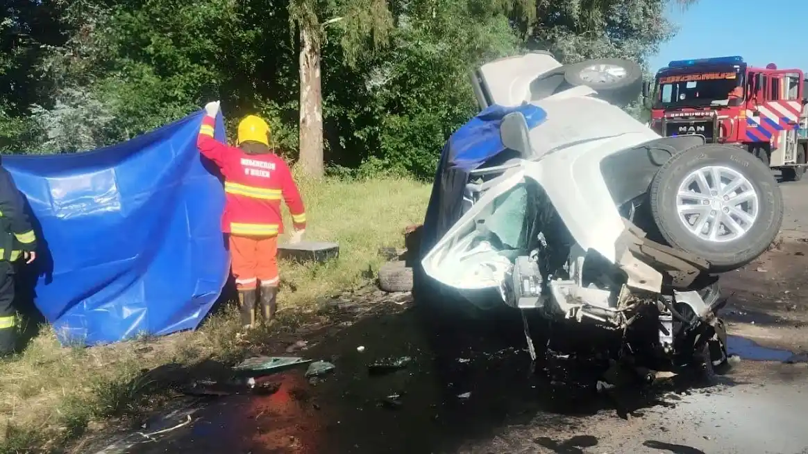 El impacto obligó a cortar la traza provincial mientras trabajaban los peritos.