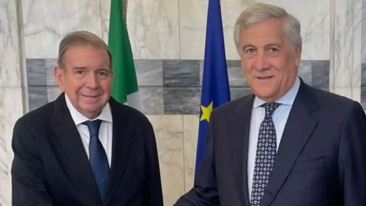 Edmundo González se reunió con canciller italiano, quien pide a la UE que lo reconozca como presidente electo de Venezuela