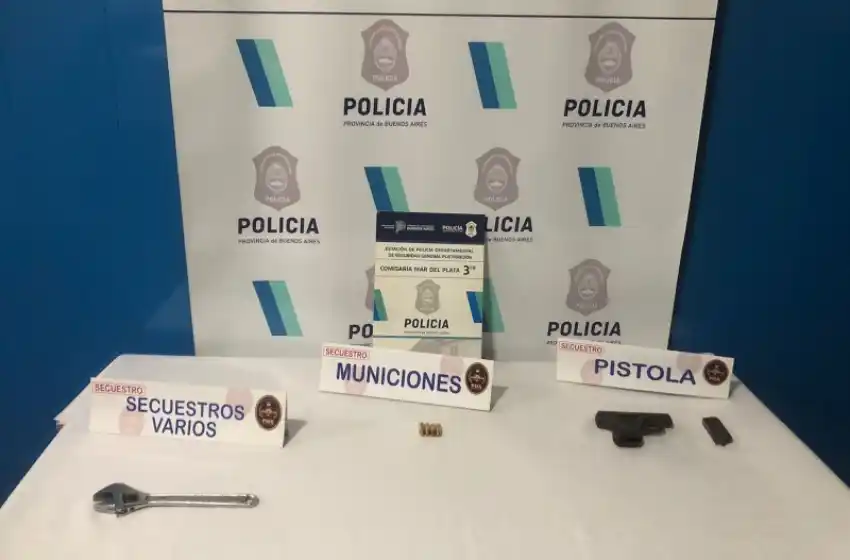 Intentaron robar con una pistola y una llave francesa