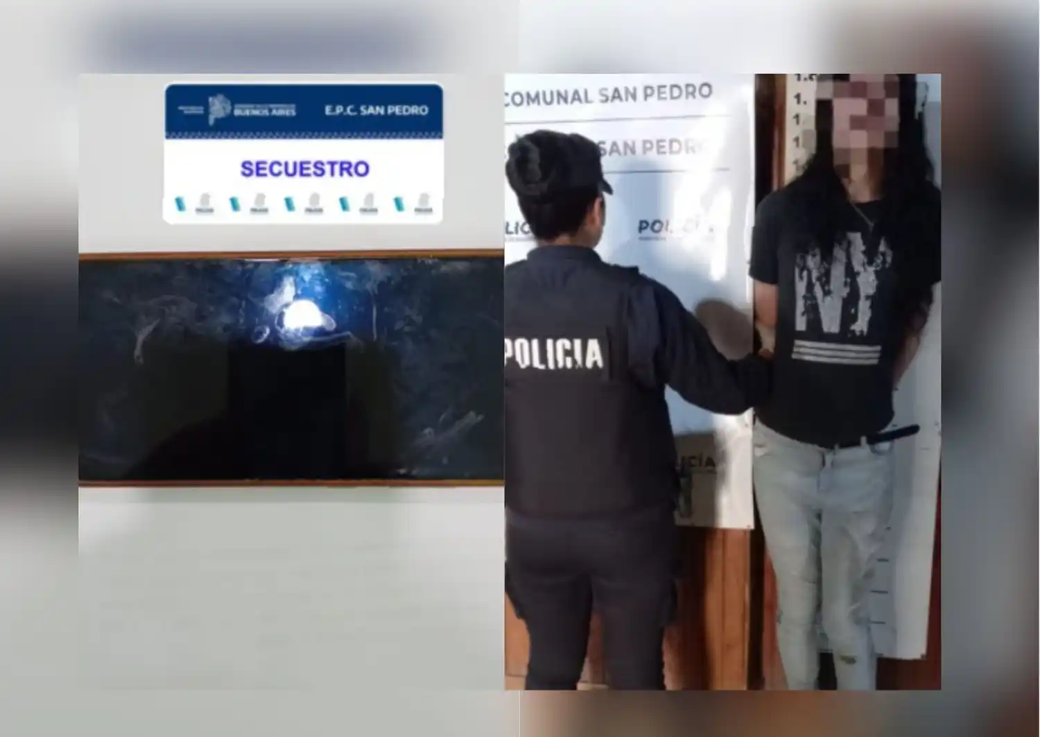 La mujer fue trasladada a la Comisaría local.