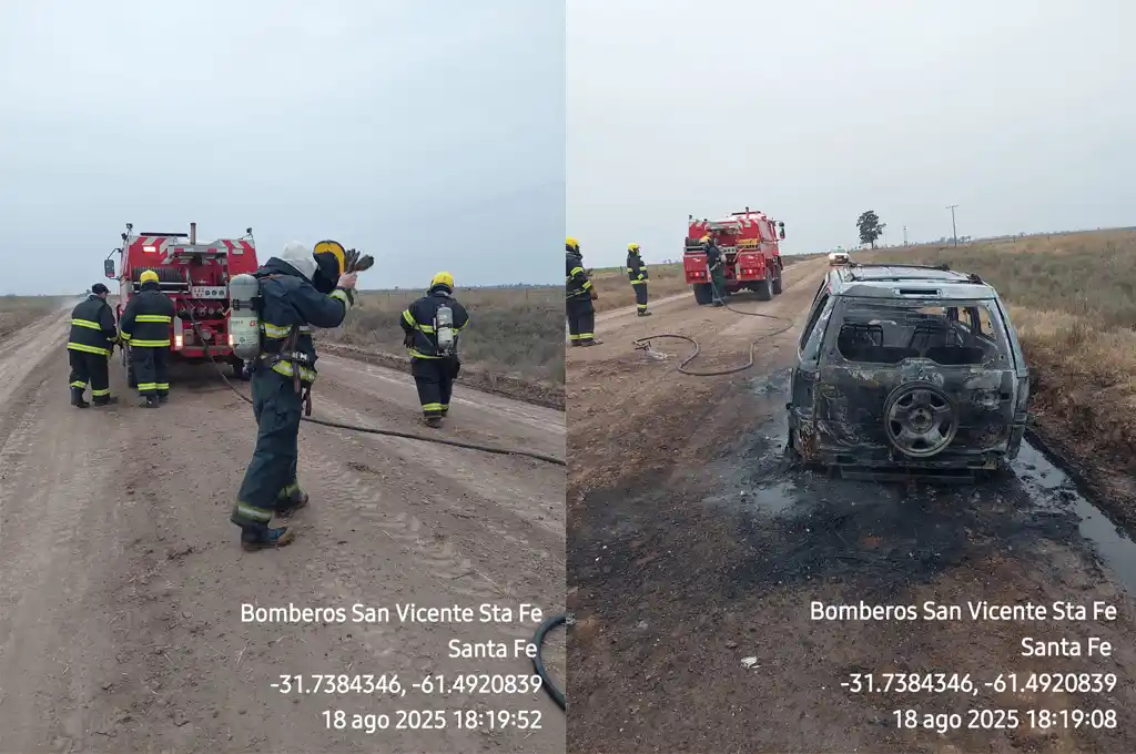 incendio auto bomberos san vicente - 5