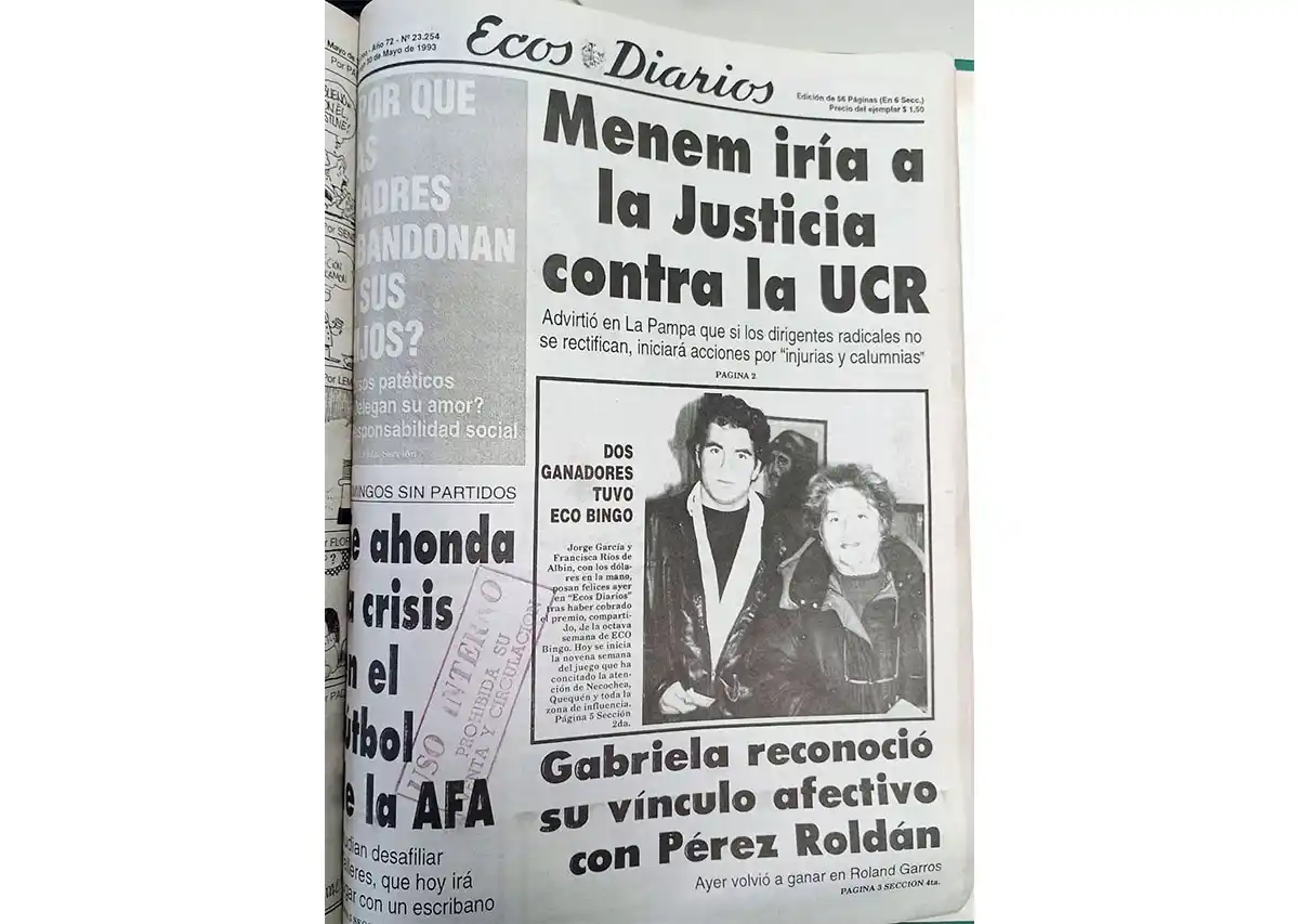 Domingo 30 de mayo de 1993