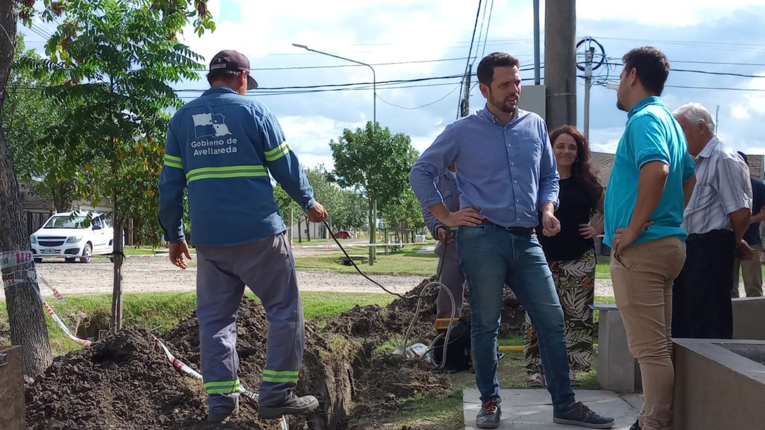 Avellaneda avanza con la red domiciliaria de gas en B° Martín Fierro