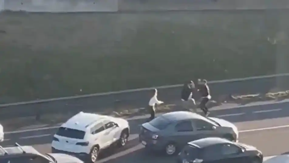 Así fue la pelea en la Panamericana