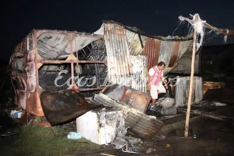 Un niño de 3 años sufrió quemaduras al incendiarse una precaria vivienda