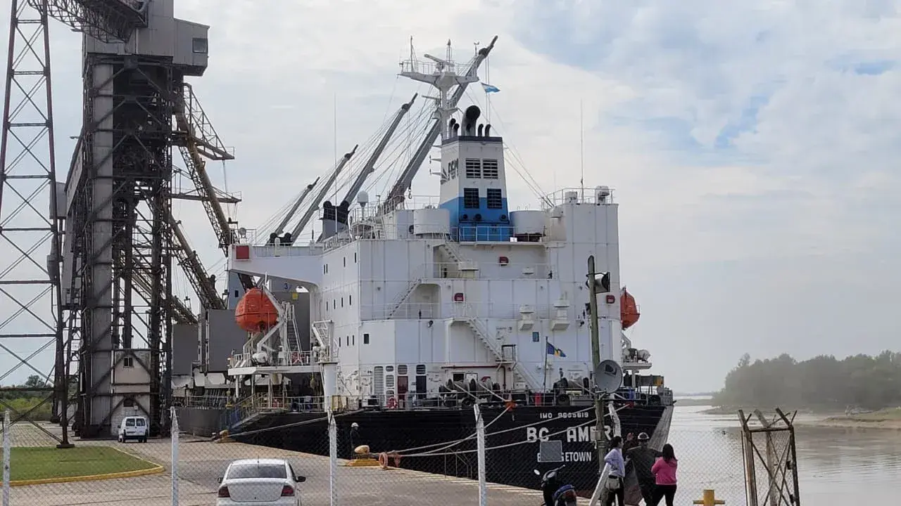 El puerto se reactiva con una carga de 33 mil toneladas de trigo con destino a Brasil (Foto: Archivo)