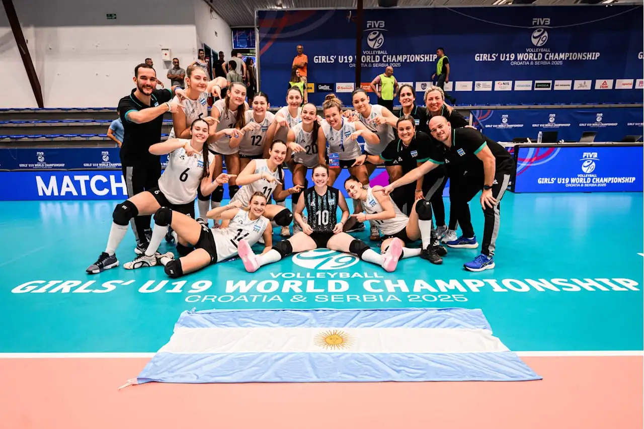 El equipo argentino luego del último partido.