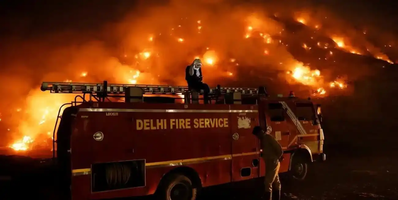 Varias dotaciones de bomberos intentan controlar las llamas pero sin mitigar el fuego. Créditos: Reuters