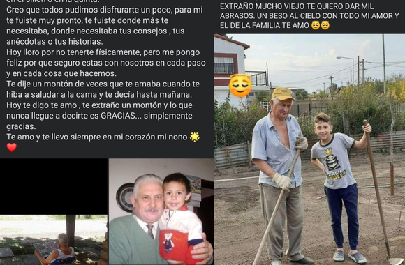 Los nietos de Héctor “Negro” Muñoz lo recordaron así, a un año de su fallecimiento