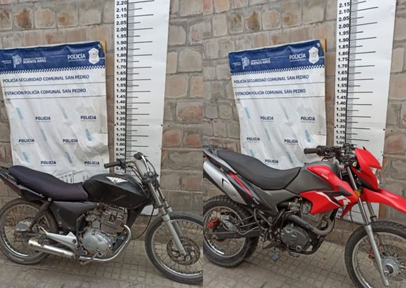 Encontraron dos motos abandonadas en el Aeroclub