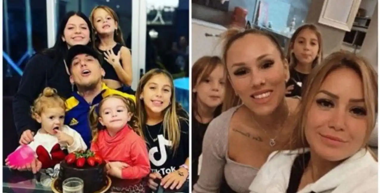 El Polaco festejó su cumpleaños junto a sus hijas y sus ex, Barby Silenzi y Karina “La Princesita”