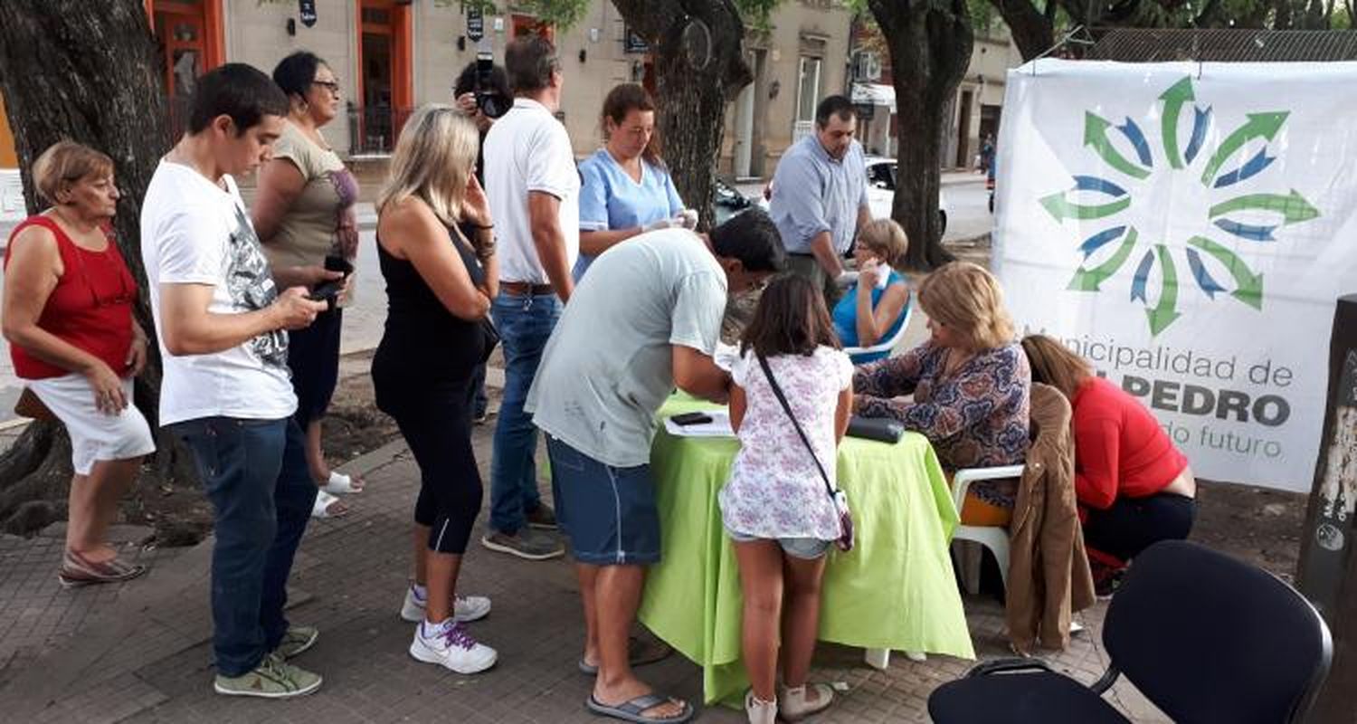 Vacunación antigripal en la Peatonal