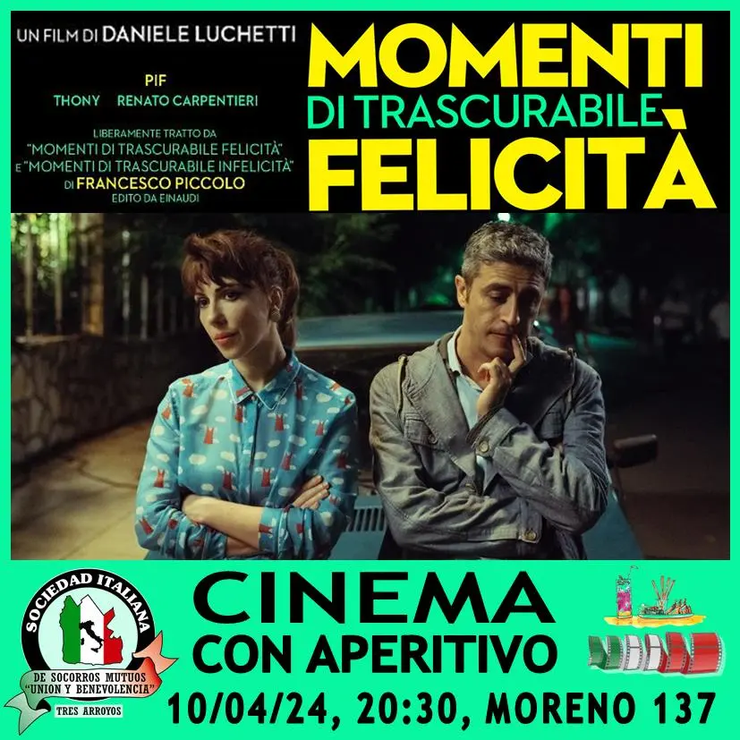 Esta noche habrá “Cinema con aperitivo”