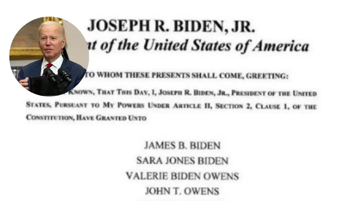 ¡A ÚLTIMA HORA! Biden indulta a cinco familiares (+Detalles)