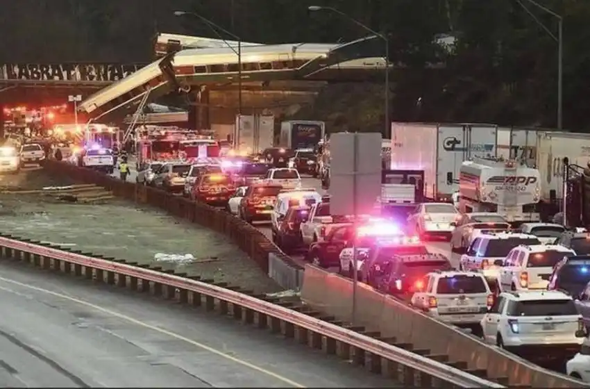 Seis muertos en Estados Unidos con el descarrilamiento de un tren