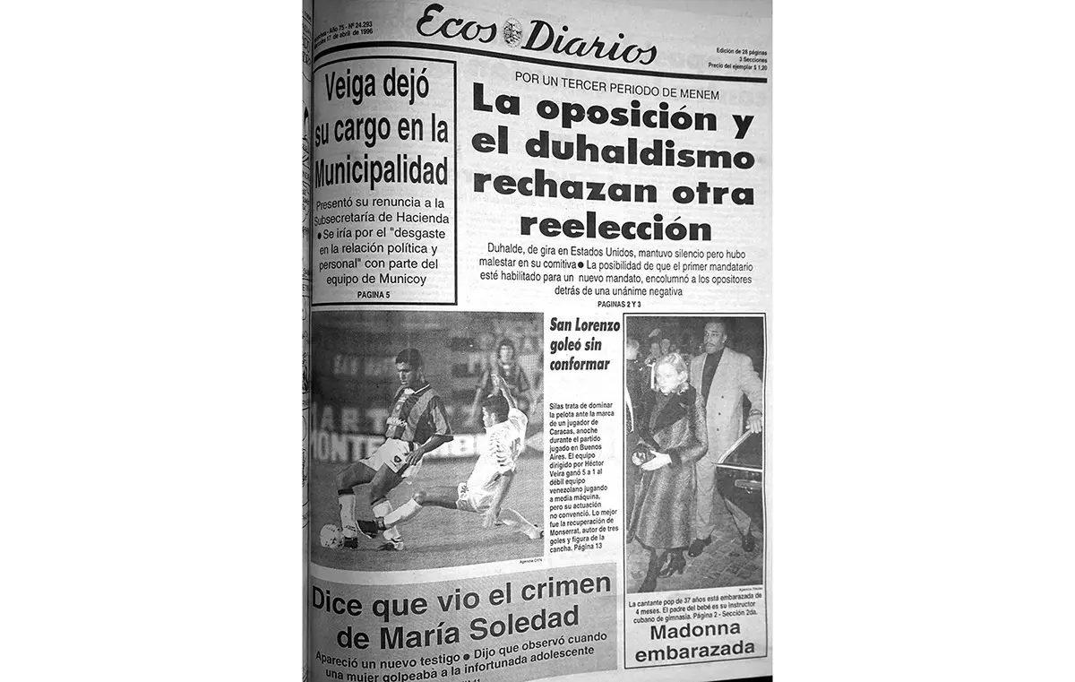 Miércoles 17 de abril de 1996