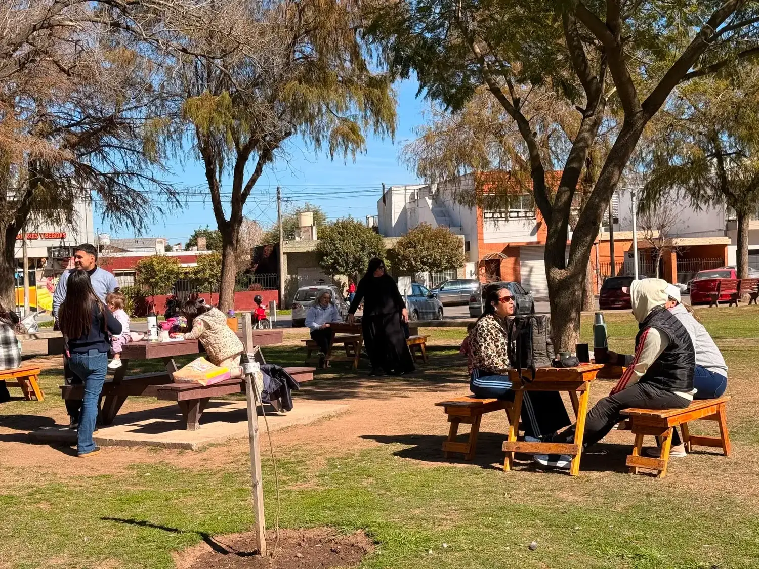 Los vecinos disfrutaron de la jornada en el amplio espacio verde venadense. Foto: MVT