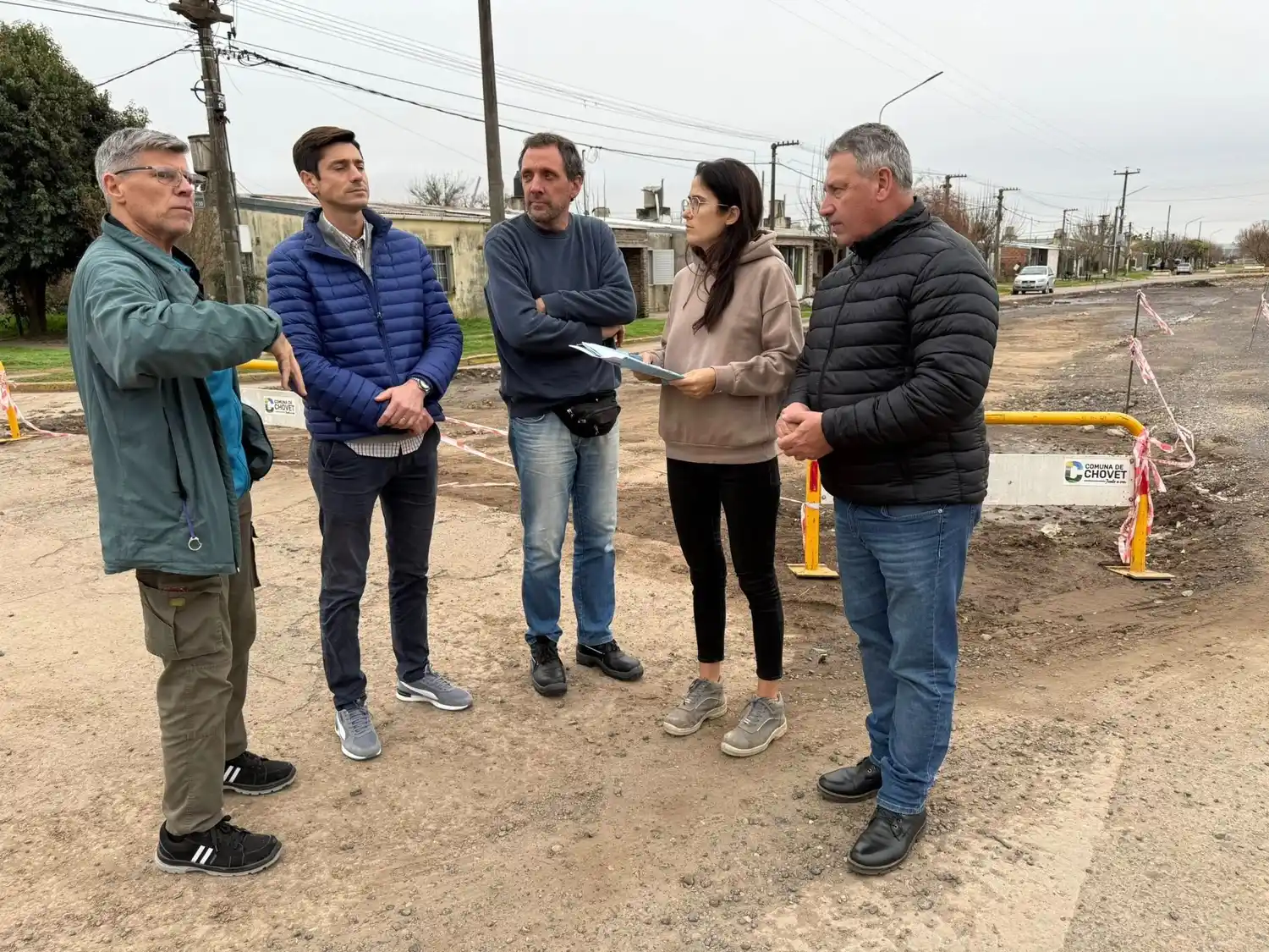 Funcionarios provinciales y autoridades comunales recorrieron las obras.
