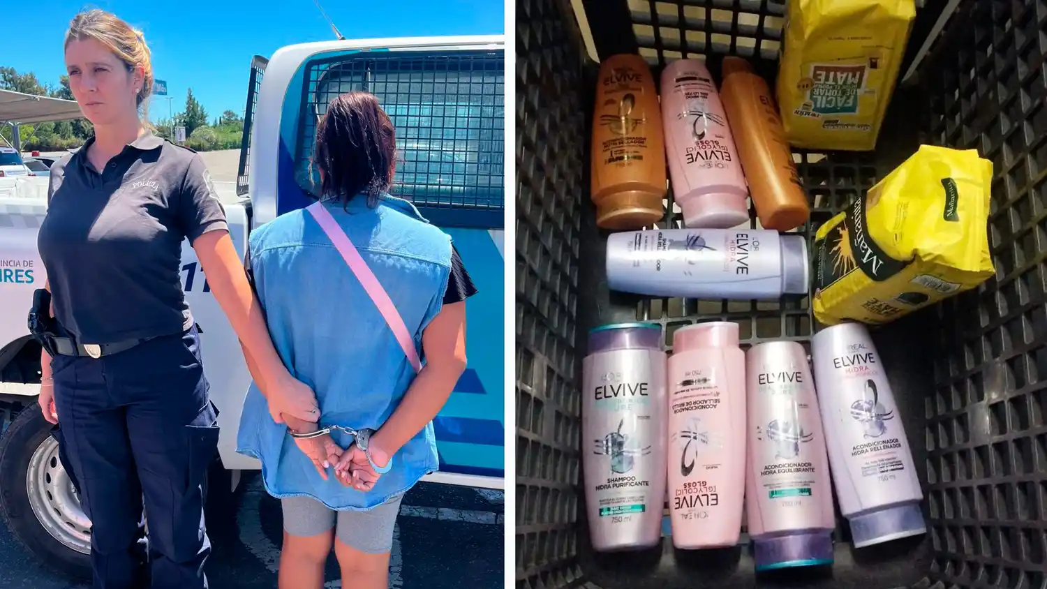La mujer fue aprehendida bajo una causa caratulada como "Hurto".