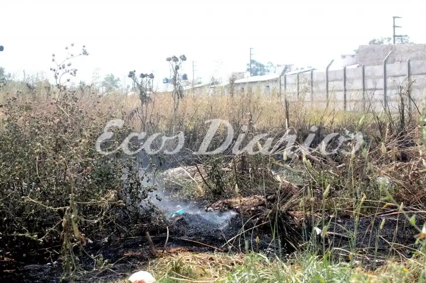La lluvia ayudó a frenar un incendio cerca de dos casas