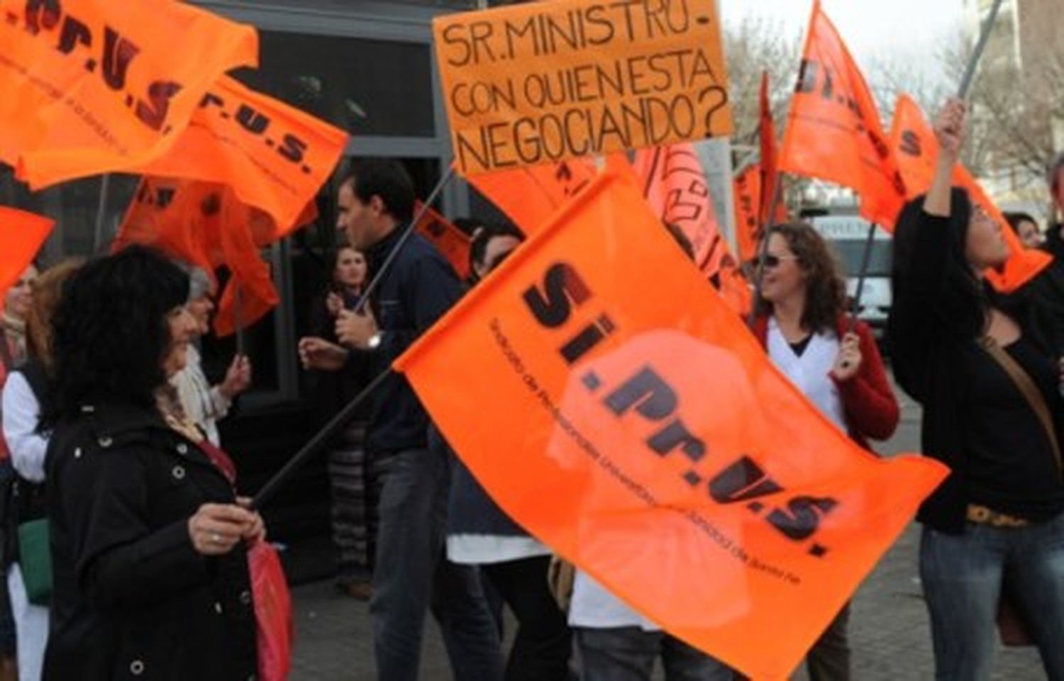 Movilización de trabajadores de la salud de Rosario