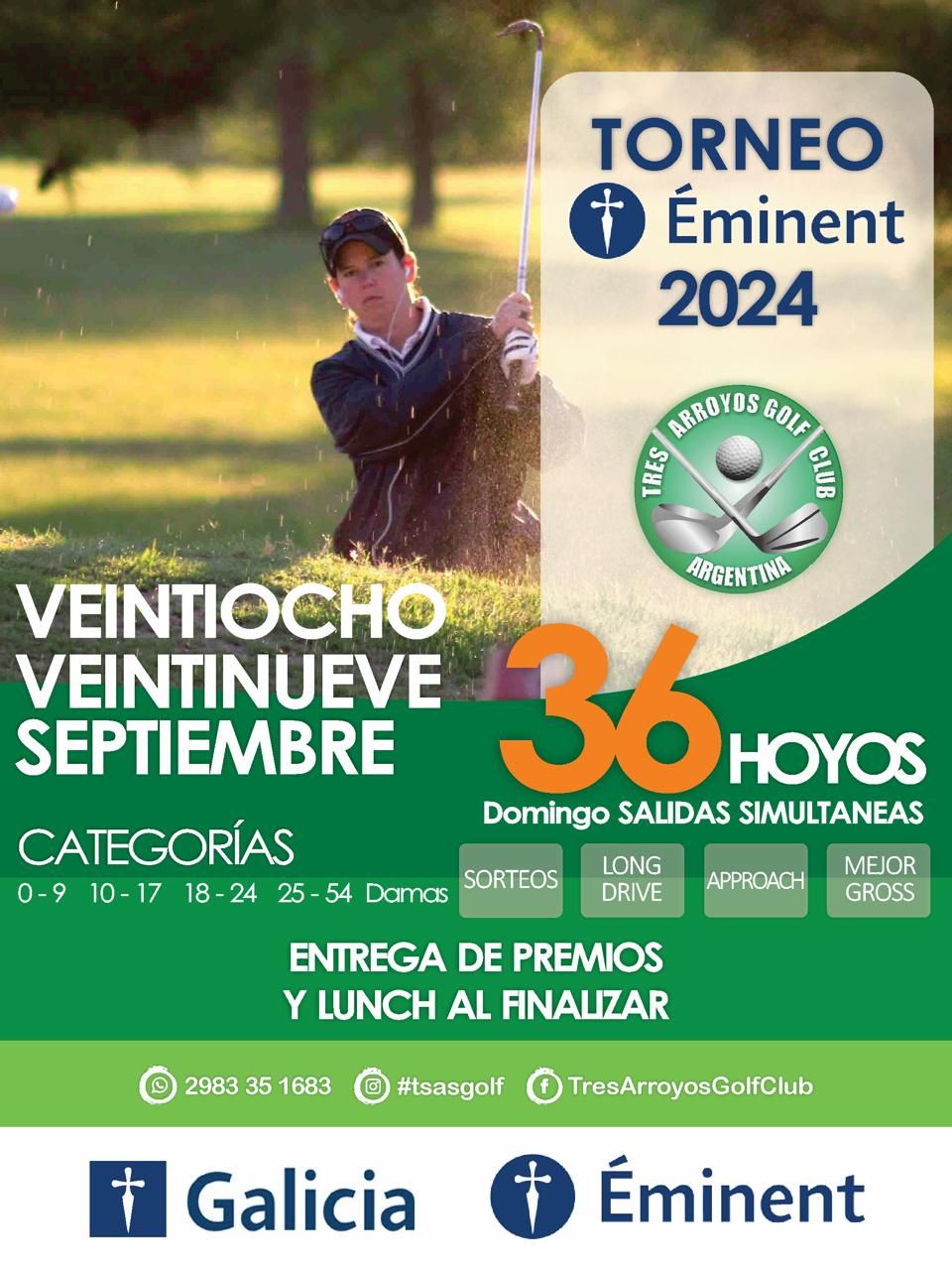 Torneo 36 hoyos en el Tres Arroyos Glof Club