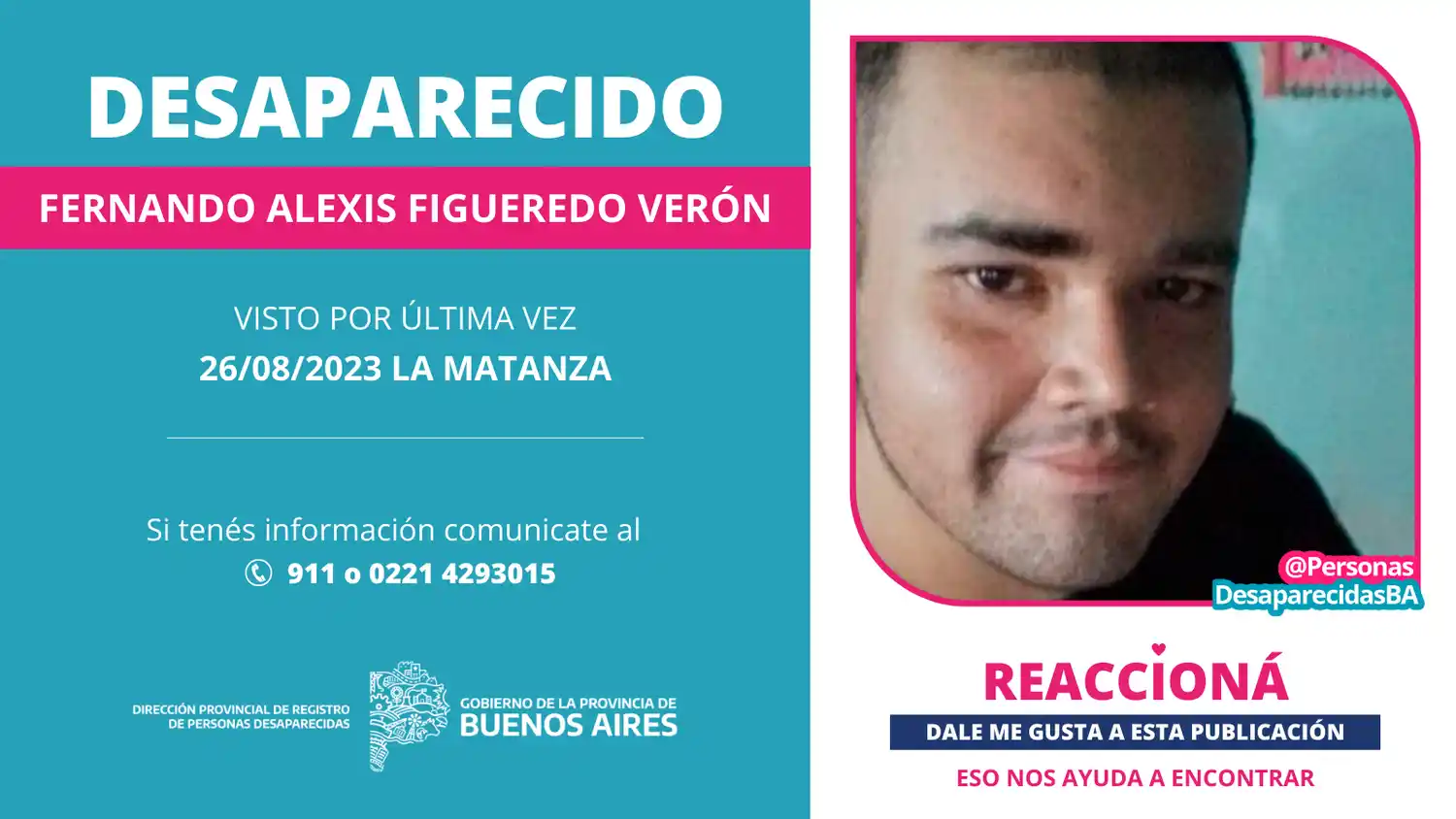 El joven fue visto por última vez en La Matanza.