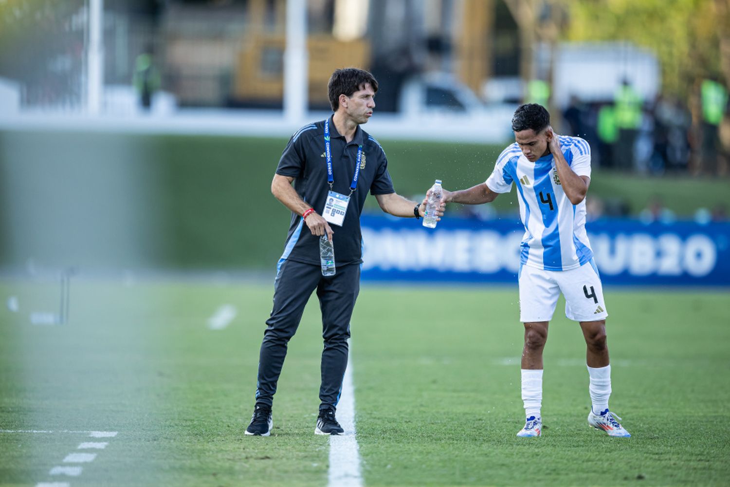 Diego Placente y Dylan Gorosito, protagonistas del seleccionado argentino.