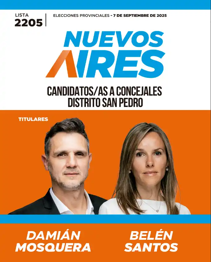 nuevos aires boleta Damián Mosquera