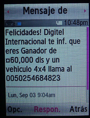 Alerta: Estafas de hasta 25 mil pesos por mensaje de texto
