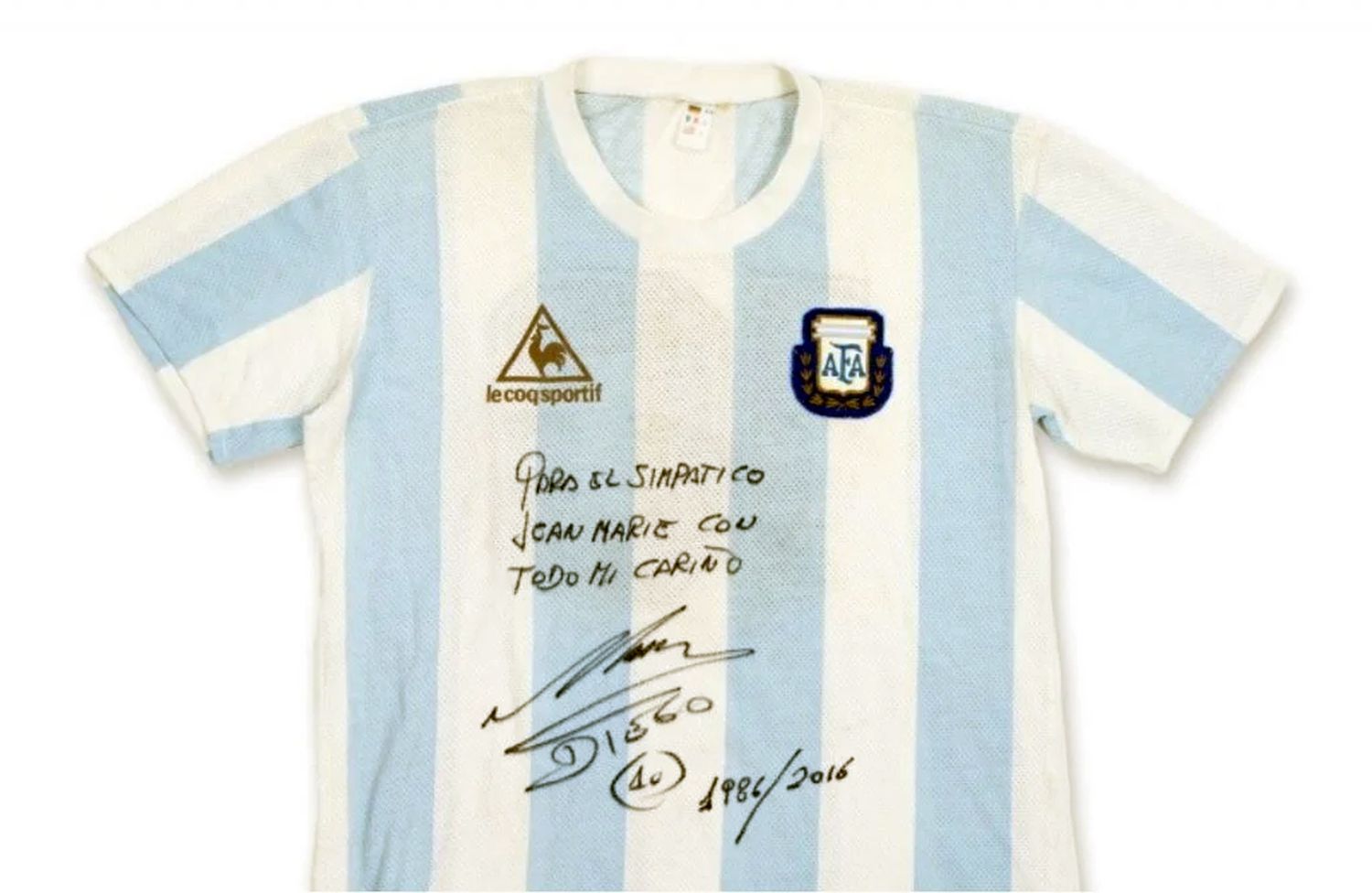 A subasta la camiseta que llevó Maradona en las semifinales del Mundial de México 1986
