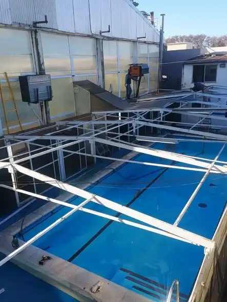 CEF N° 2  renovó la estructura del natatorio chico durante el receso invernal