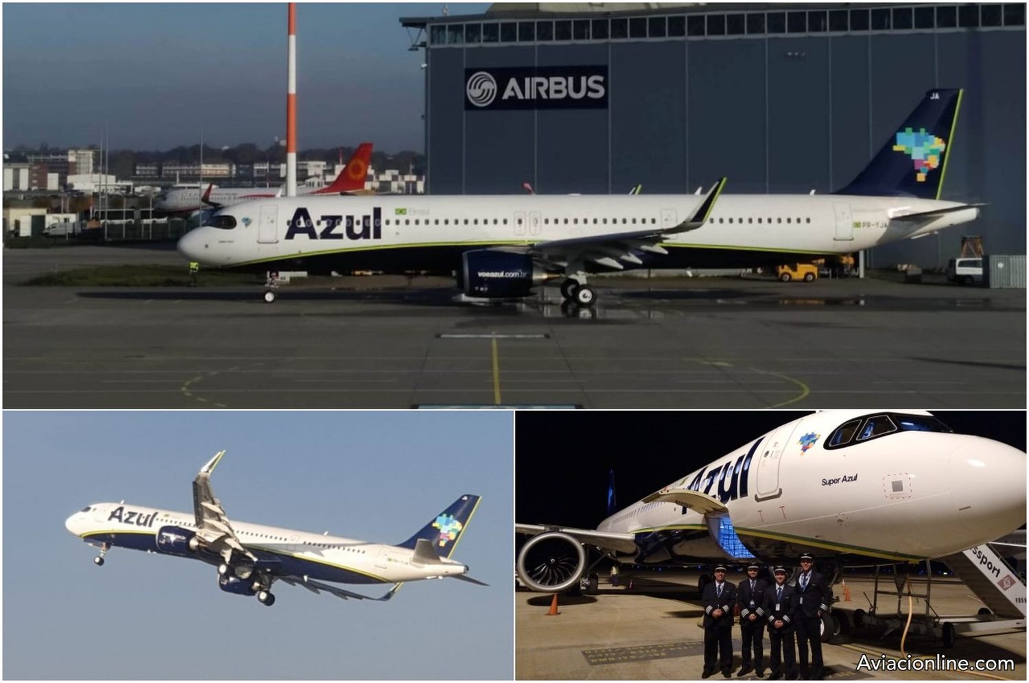 Azul recibe el primer Airbus A321neo de Brasil