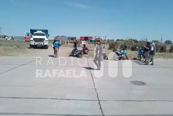 Barrio Amancay: accidente a metros de la sede de Gendarmería Nacional