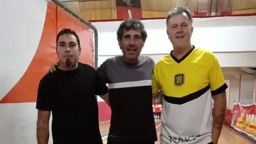 Emilio Castellanos, Juan Martinez y Gaston Pons, los campeones