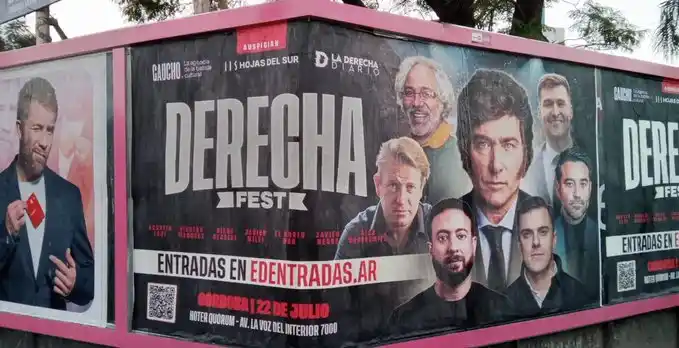 Milei cierra "La Derecha Fest" en Córdoba.