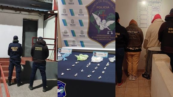 Allanamiento en Balcarce: secuestran cocaína y detienen a una pareja por narcomenudeo