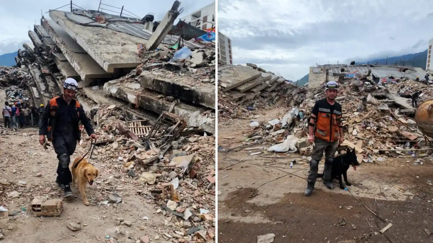 Héroes entrerrianos en el desastre: los bomberos y sus canes que rescataron a cinco sobrevivientes en Venezuela