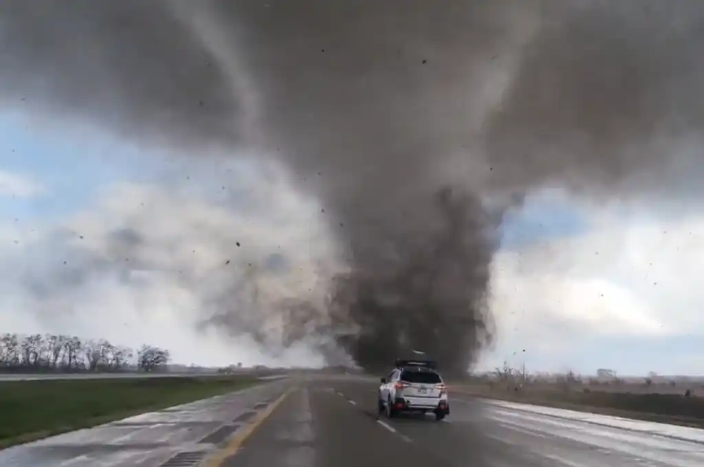 Uno de los tornados en Lincoln, Nebraska.