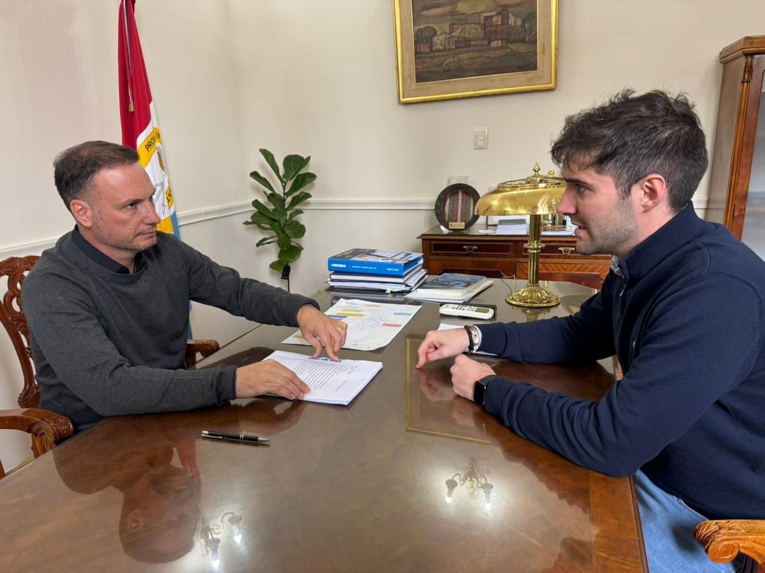 El secretario Yocco con el ministro Enrico