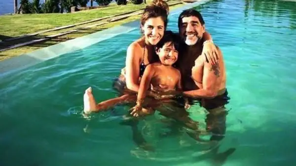 Diego Maradona se reencontró con su nieto Benjamín