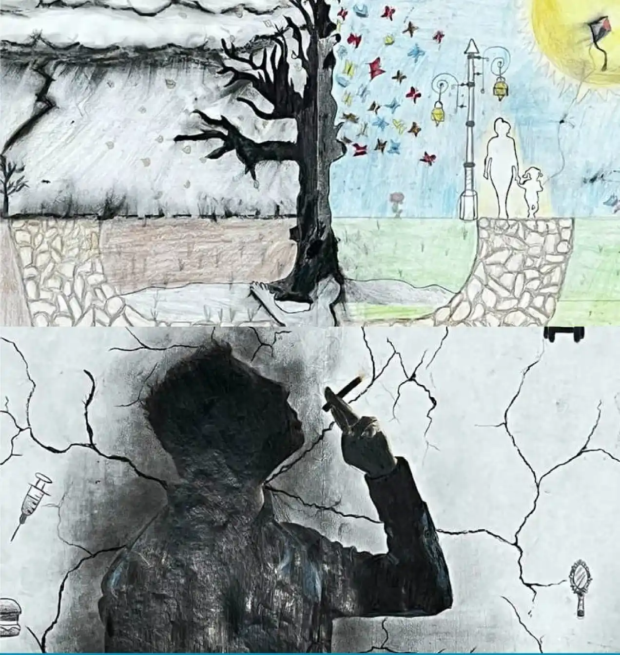 Los dos trabajos premiados.