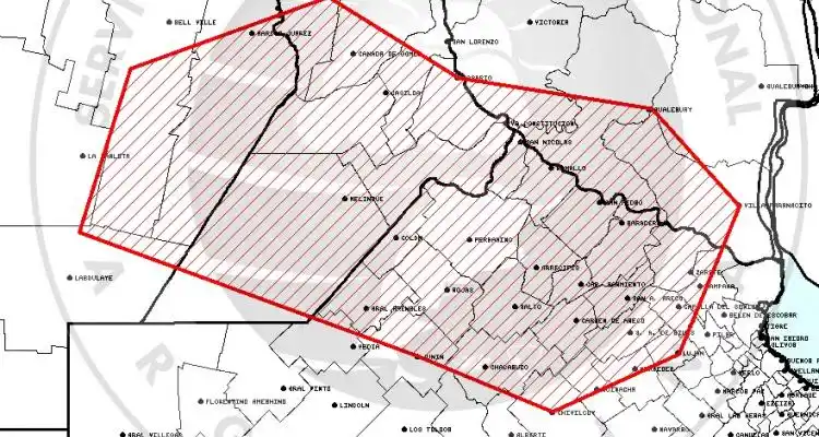 Alerta meteorológico por “tormentas fuertes”