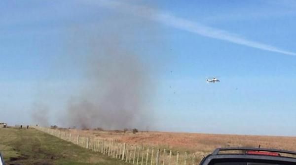 Cayó un avión de la Fuerza Aérea Uruguaya durante un entrenamiento en Durazno