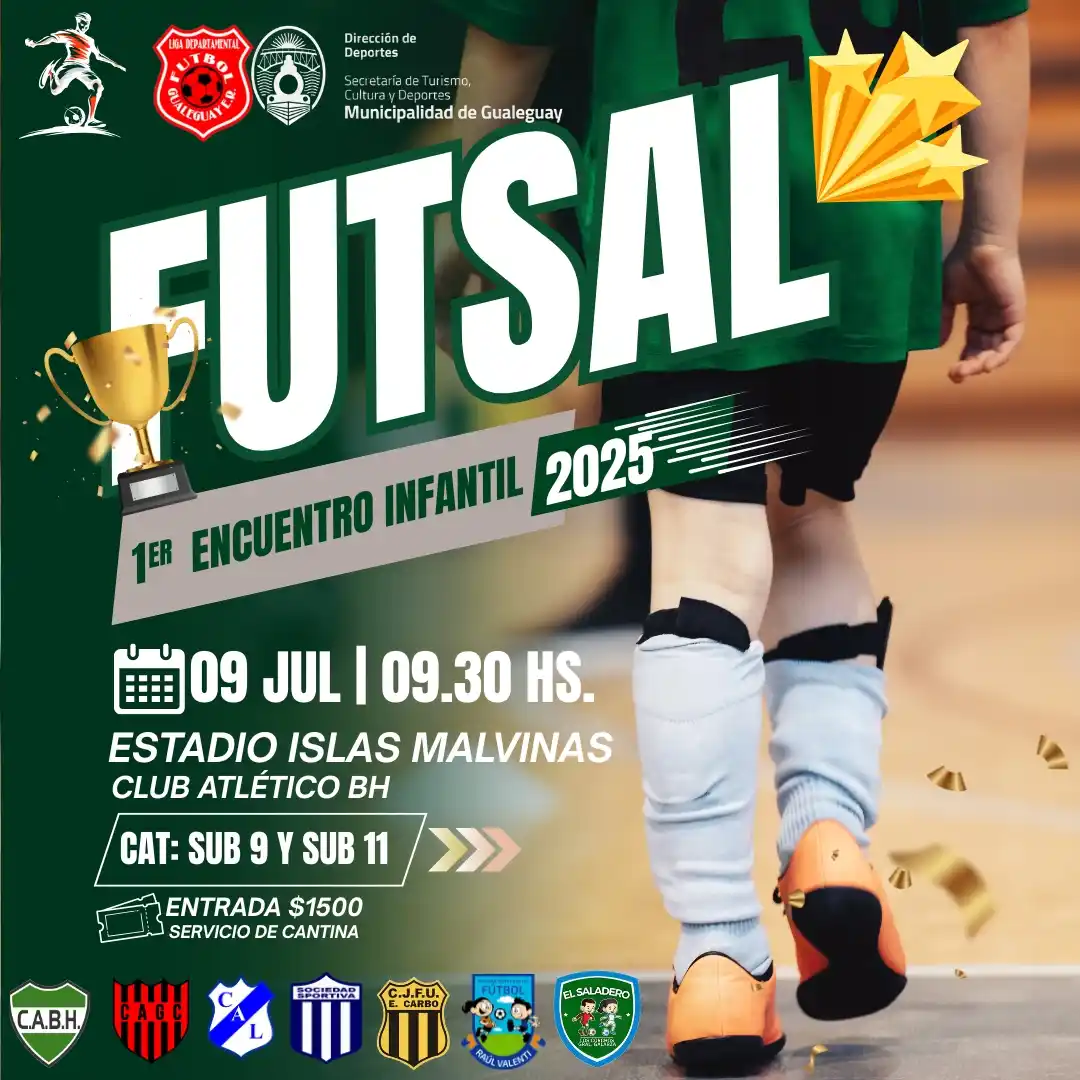 Gualeguay vive el primer Encuentro Infantil de Futsal 2025