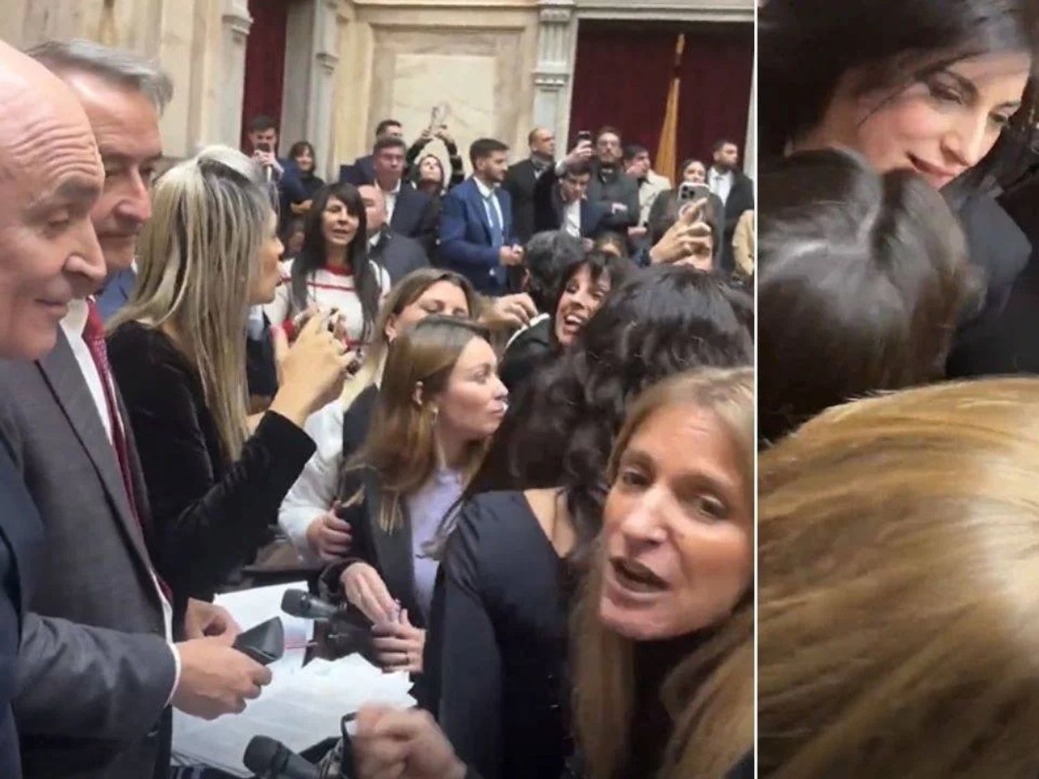 Con una escandalosa escena, se levantó la sesión de Diputados